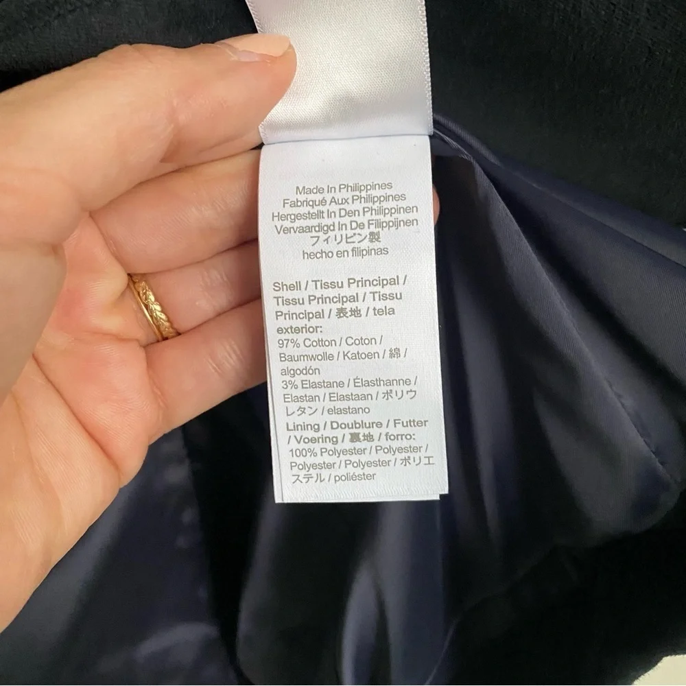 J. CREW Willa Blazer in Stretch Velvet Black size 2 - Picture 10 of 13